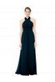 Achat Trapèze Licou Mousseline Longue Robes demoiselle d'honneur