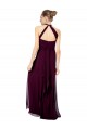 Achat Trapèze Licou Mousseline Longue Robes demoiselle d'honneur