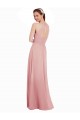 Achat Trapèze Licou Mousseline Longue Robes demoiselle d'honneur