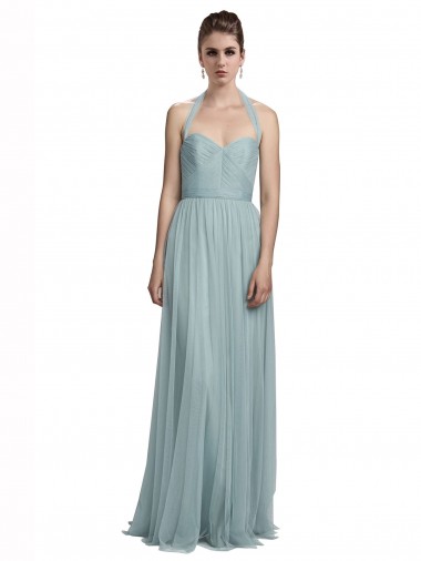 Achat Trapèze Licou Tulle Longue Robes demoiselle d'honneur