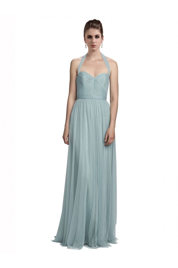 Achat Trapèze Licou Tulle Longue Robes demoiselle d'honneur