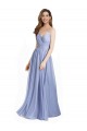 Achat Trapèze Mousseline Dentelle Longue Robes demoiselle d'honneur