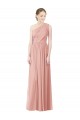 Achat Trapèze Mousseline Longue Robes demoiselle d'honneur