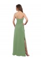 Achat Trapèze Mousseline Longue Robes demoiselle d'honneur