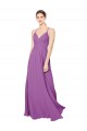 Achat Trapèze Mousseline Longue Robes demoiselle d'honneur