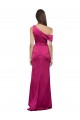 Achat Trapèze Satiné Stretch Longue Formelles Robes demoiselle d'honneur / Robes de soirée / Robes de bal