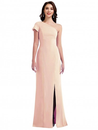 Achat Trompette Crêpe Stretch Longue Formelles Robes demoiselle d'honneur / Robes de soirée / Robes de bal