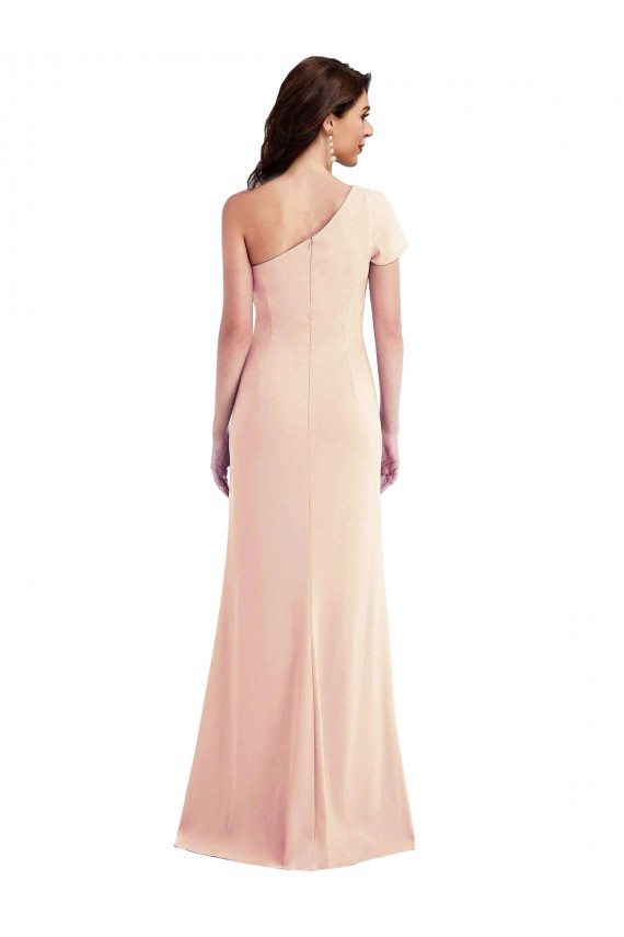 Achat Trompette Crêpe Stretch Longue Formelles Robes demoiselle d'honneur / Robes de soirée / Robes de bal