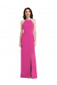 Achat Trompette Licou Col Haut Crêpe Stretch Longue Formelles Robes demoiselle d'honneur / Robes de soirée / Robes de bal