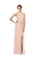 Achat Trompette Licou Crêpe Stretch Longue Formelles Robes demoiselle d'honneur / Robes de soirée / Robes de bal
