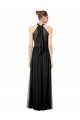 Achat Vert Chasseur Trapèze Licou Mousseline Longue Robes demoiselle d'honneur