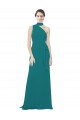 Achat Vert Chasseur Trapèze Mousseline Longue Robes demoiselle d'honneur
