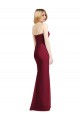 Achat Vert Chasseur Trompette Sans bretelle Mousseline Longue Robes demoiselle d'honneur