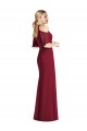 Achat Vert Sauge Sirène Licou Mousseline Longue Robes demoiselle d'honneur