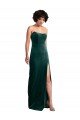 Achat Vert foncé Fourreau Sans bretelle Velours Stretch Longue Formelles Robes demoiselle d'honneur / Robes de soirée / Robes de bal