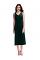Achat Vert foncé Fourreau midi Velours Stretch Courte Robes demoiselle d'honneur / Robes de bal / Robes de cocktail