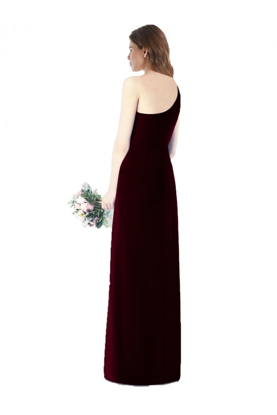 Achat Vert foncé Trompette Mousseline Longue Robes demoiselle d'honneur