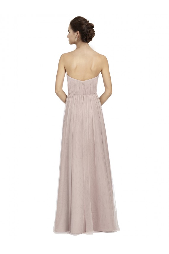 Achat Vintage Rose Trapèze Tulle Longue Robes demoiselle d'honneur